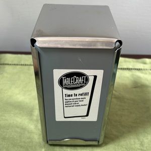 Vintage - Table Craft Stainless Steel restaurant style paper napkin holder.